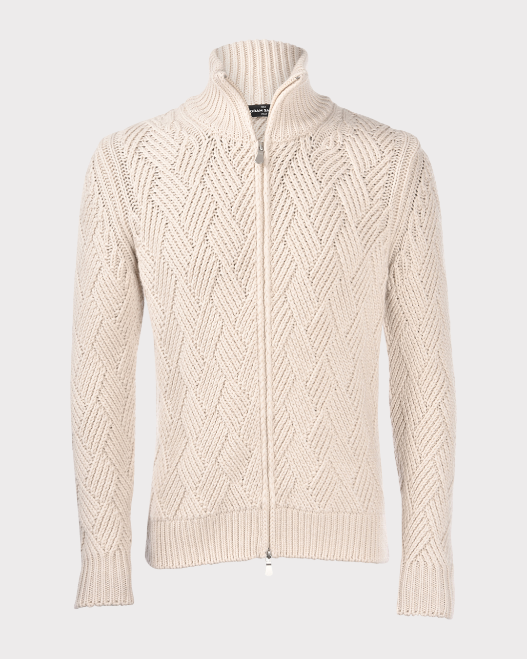 Full Zip Cable Jacket-Genser-Gran Sasso-Aandahls