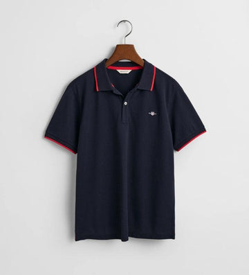 Gant Striped Polo Pique Rugg-T-shirt-Gant-Aandahls