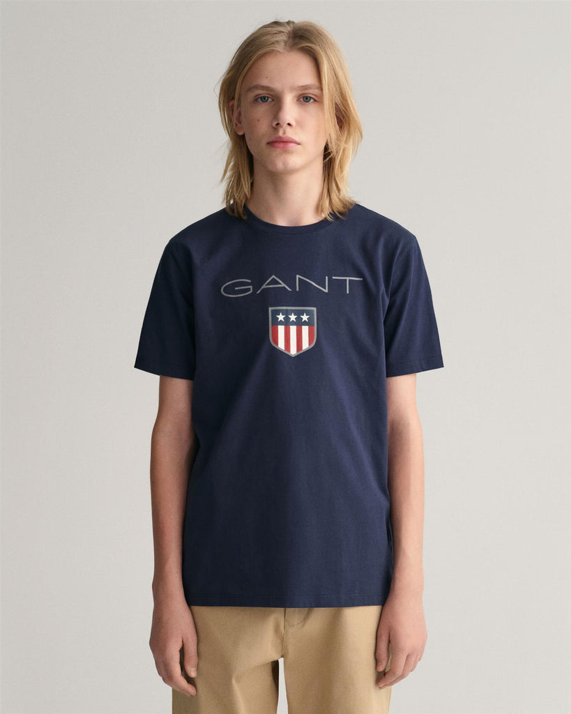 Gant shield ss t-shirt-T-shirt-Gant-Aandahls