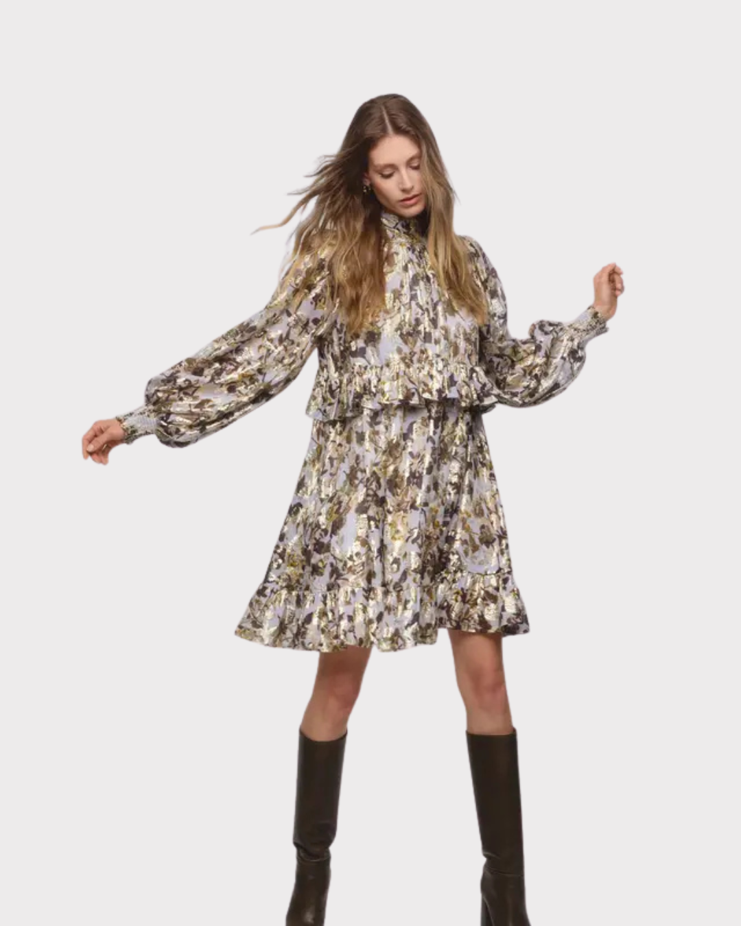 Georgette Tieband Dress-Kjole-ByTimo-Aandahls