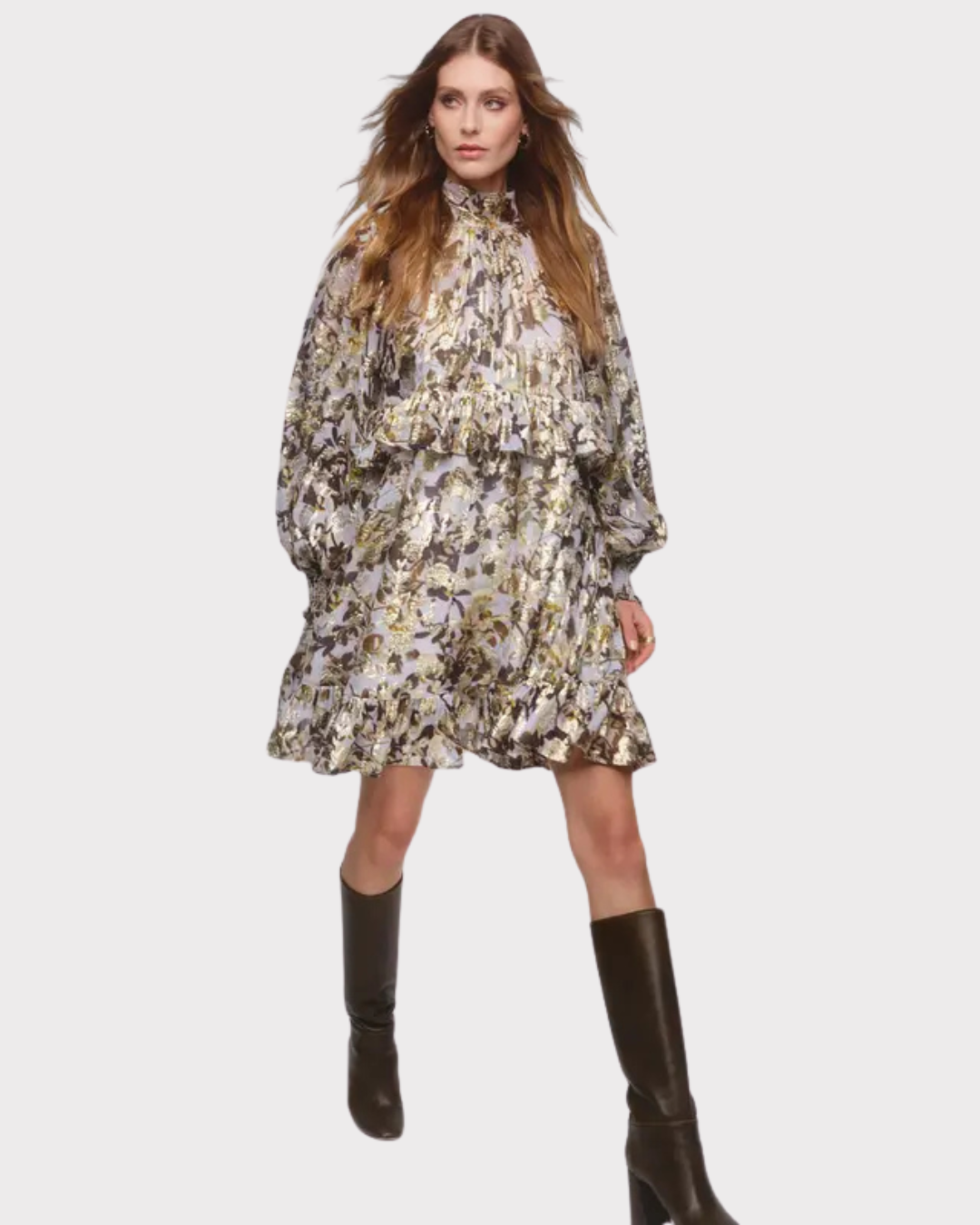 Georgette Tieband Dress-Kjole-ByTimo-Aandahls