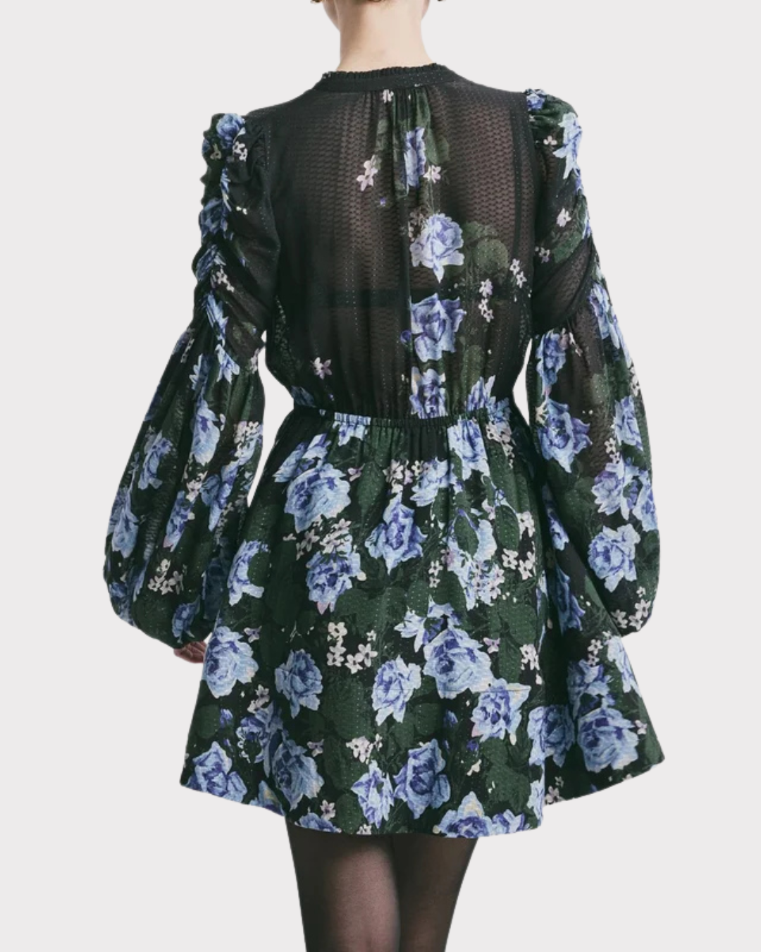 Georgette V-Neck Dress-Kjole-ByTimo-Aandahls