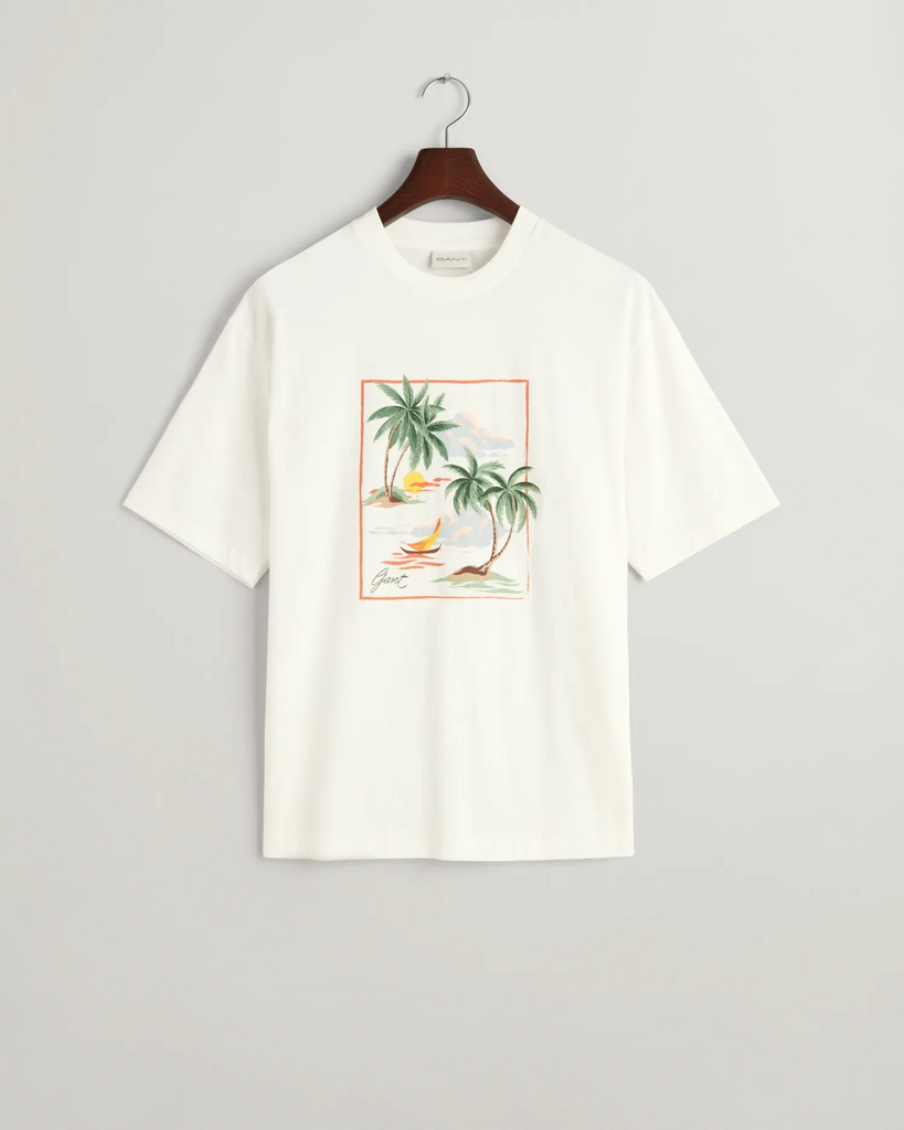 HAWAII PRINTED GRAPHIC SS T-SHIRT-T-shirt-Gant-Aandahls