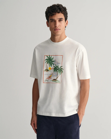 HAWAII PRINTED GRAPHIC SS T-SHIRT-T-shirt-Gant-Aandahls