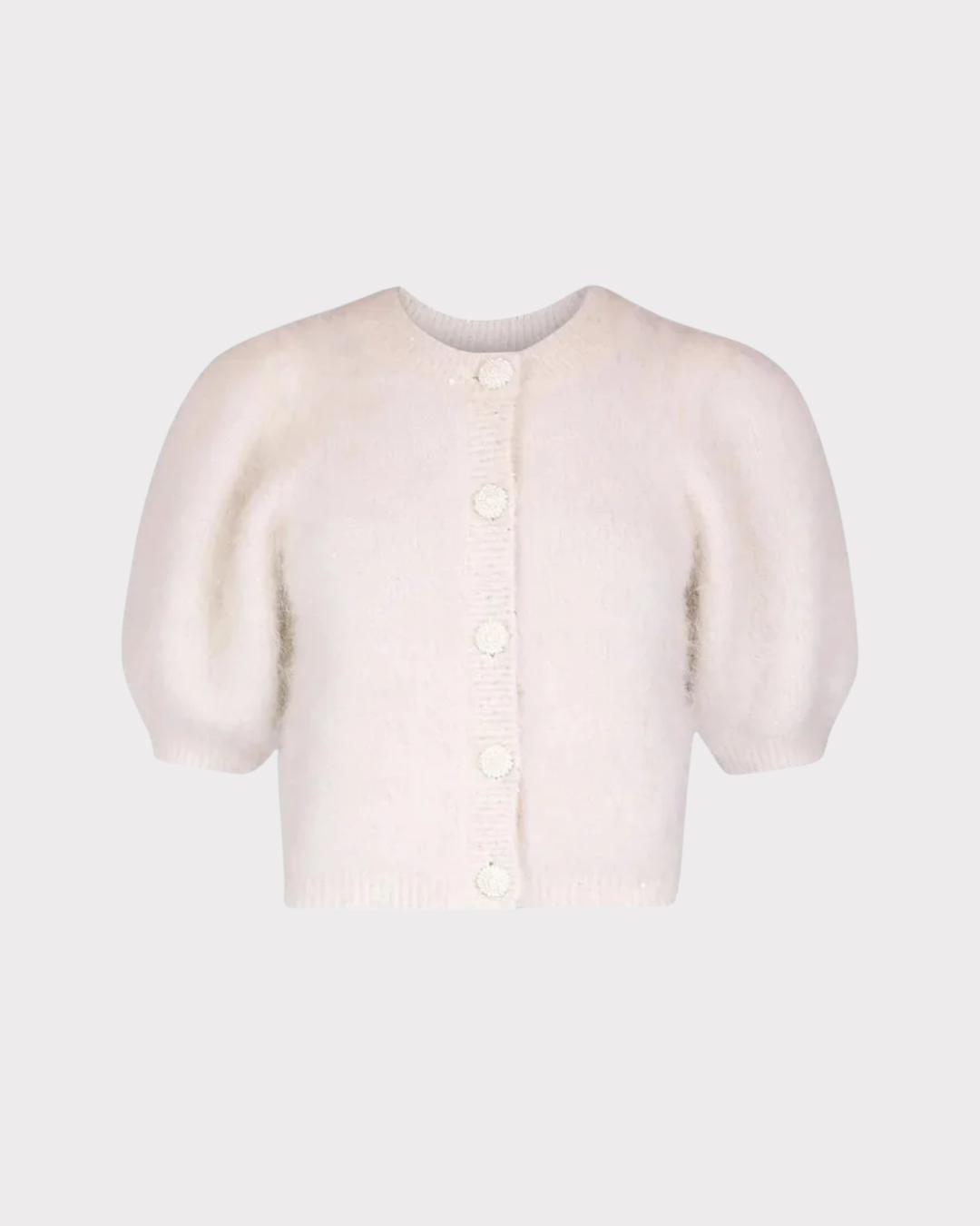 Hairy Knit Puffed Jacket-Cardigan-ByTimo-Aandahls