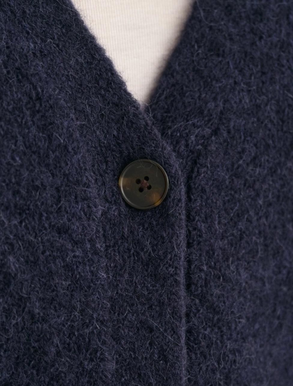 Hairy Texture v-Neck-Cardigan-Gant-Aandahls