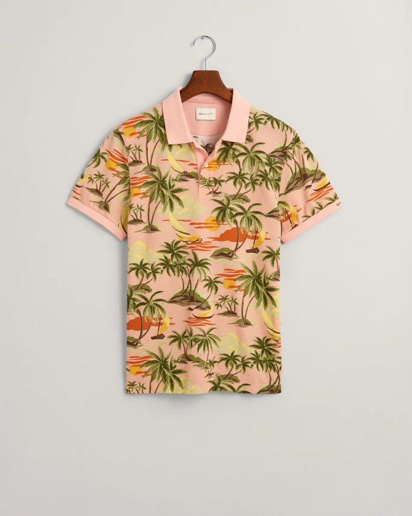 Hawaii Print SS Polo-Sweat-Gant-Aandahls