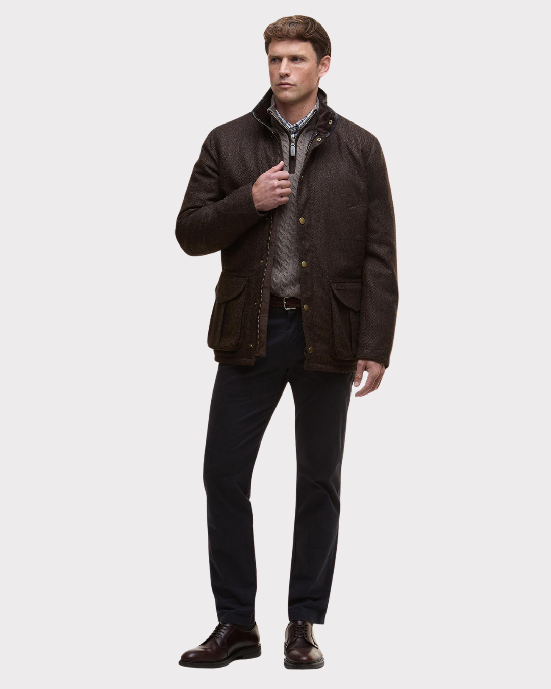 Hereford Tweed Wool Jacket-Yttertøy-Barbour-Aandahls