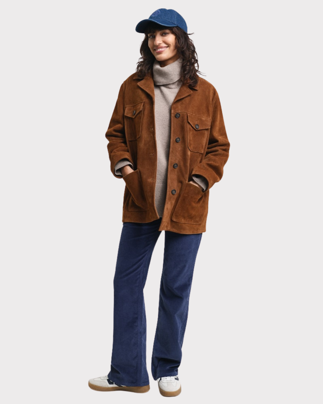 Herringbone detail rollneck-Genser-Gant-Aandahls