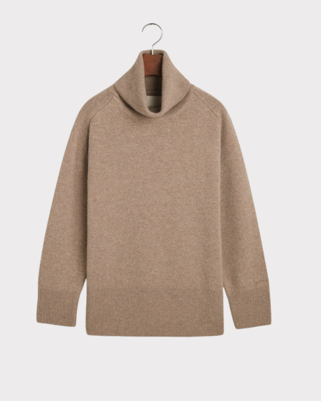 Herringbone detail rollneck-Genser-Gant-Aandahls