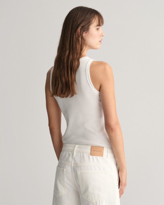 High Neck Rib Tank Top-T-shirt-Gant-Aandahls