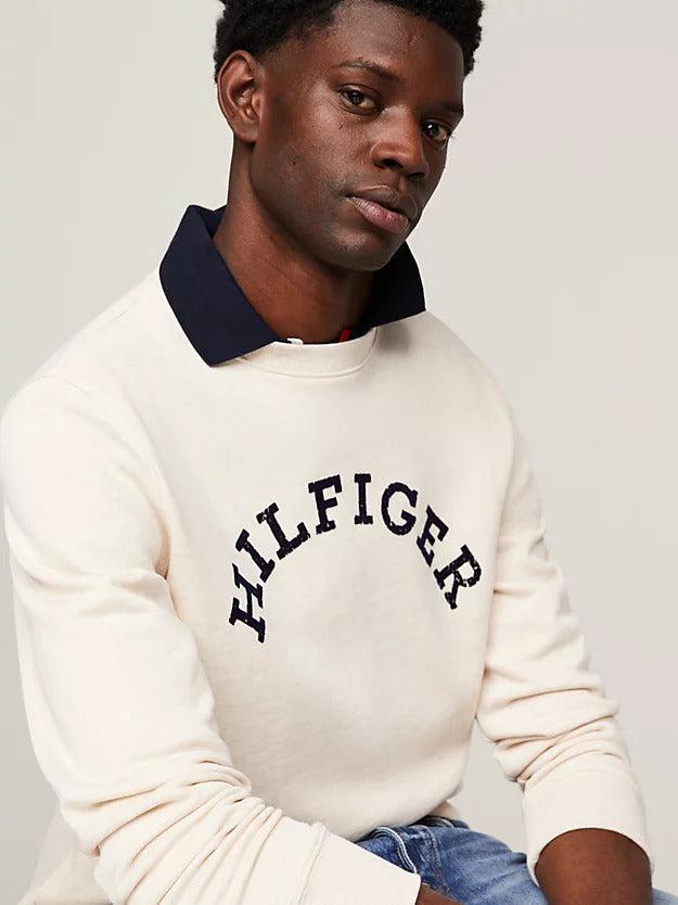 Hilfiger arched htr sweatshirt-Genser-Tommy Hilfiger-Aandahls