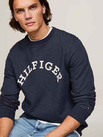 Hilfiger arched htr sweatshirt-Genser-Tommy Hilfiger-Aandahls