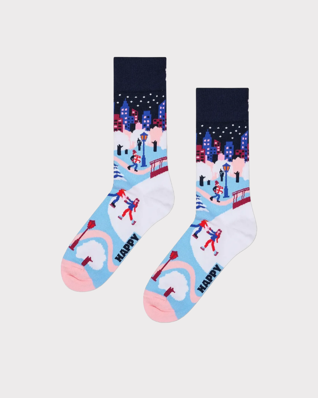 Ice Skating In The City Sock-Strømper-Happy Socks-Aandahls