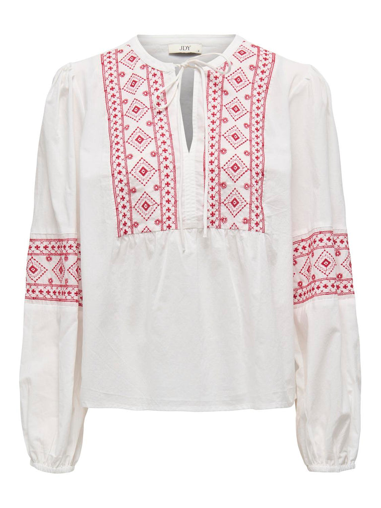 JDYLulu L/S Embroidery Shirt wvn-Skjorte-Jacqueline de Yong-Aandahls