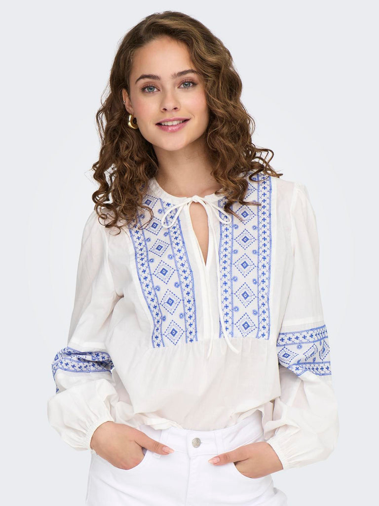 JDYLulu L/S Embroidery Shirt wvn-Skjorte-Jacqueline de Yong-Aandahls