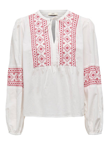 JDYLulu L/S Embroidery Shirt wvn-Skjorte-Jacqueline de Yong-Aandahls