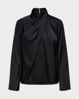 JDYROCKY L/S HIGH NECK TOP WVN