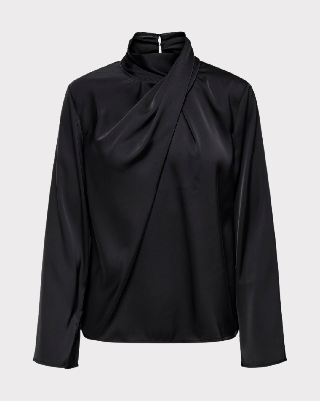 JDYROCKY L/S HIGH NECK TOP WVN