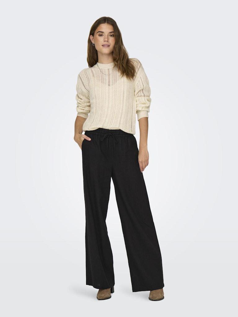 JDYSAY HW LINEN WIDE PANT WVN NOOS-Bukser-Jacqueline de Yong-Aandahls