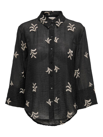 JDYTheo 7/8 Embroidery Shirt WVN-Skjorter-Jacqueline de Yong-Aandahls