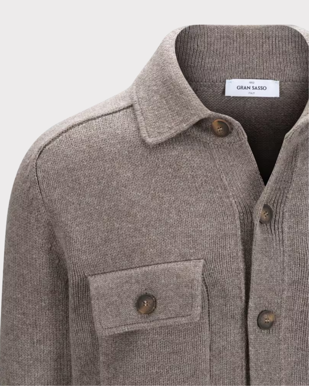 Jacket w Zip-Strikk-Gran Sasso-Aandahls
