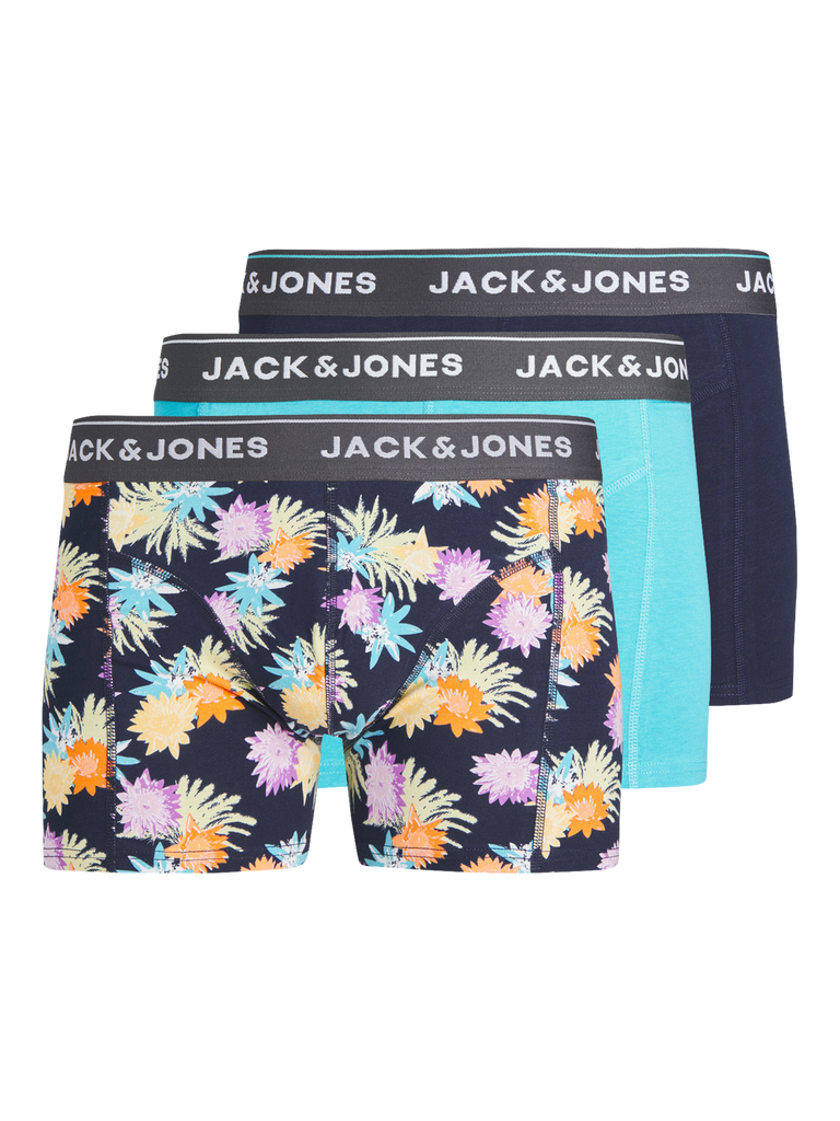 Jacreece Flower Trunks 3 Pack Jnr-Undertøy-Jack & Jones-Aandahls