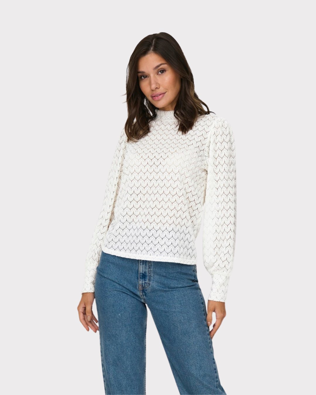 Jdyavery L/s Lace Top Jrs Noos-T-shirt-JdY-Aandahls