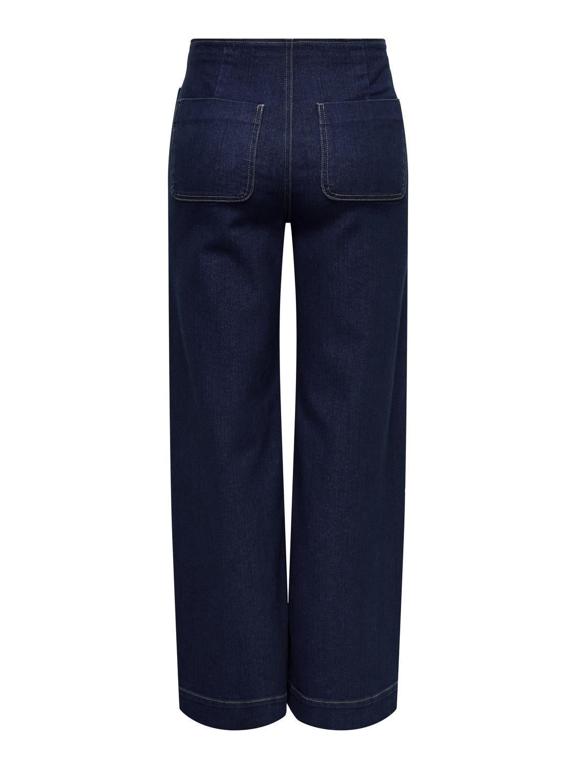 Jdynewvanessa Hw Pocket Wide Jeans Dnm-Jeans-JdY-Aandahls