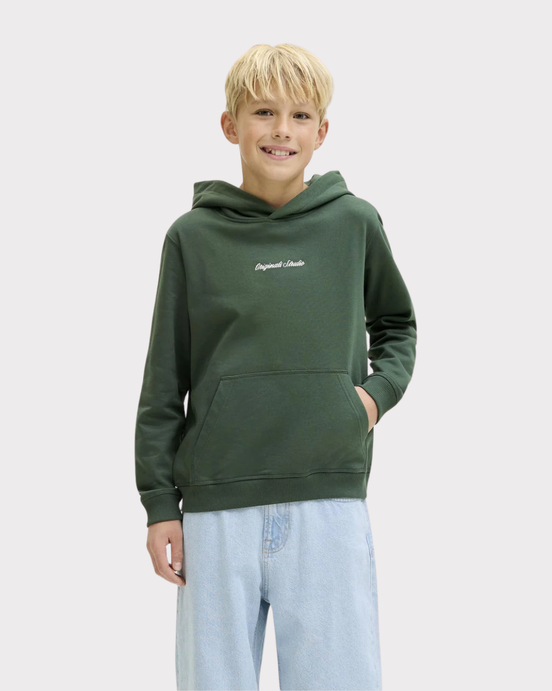 Jornorrebro Emb Sweat Hood Noos Jnr-Genser-Jack & Jones-Aandahls