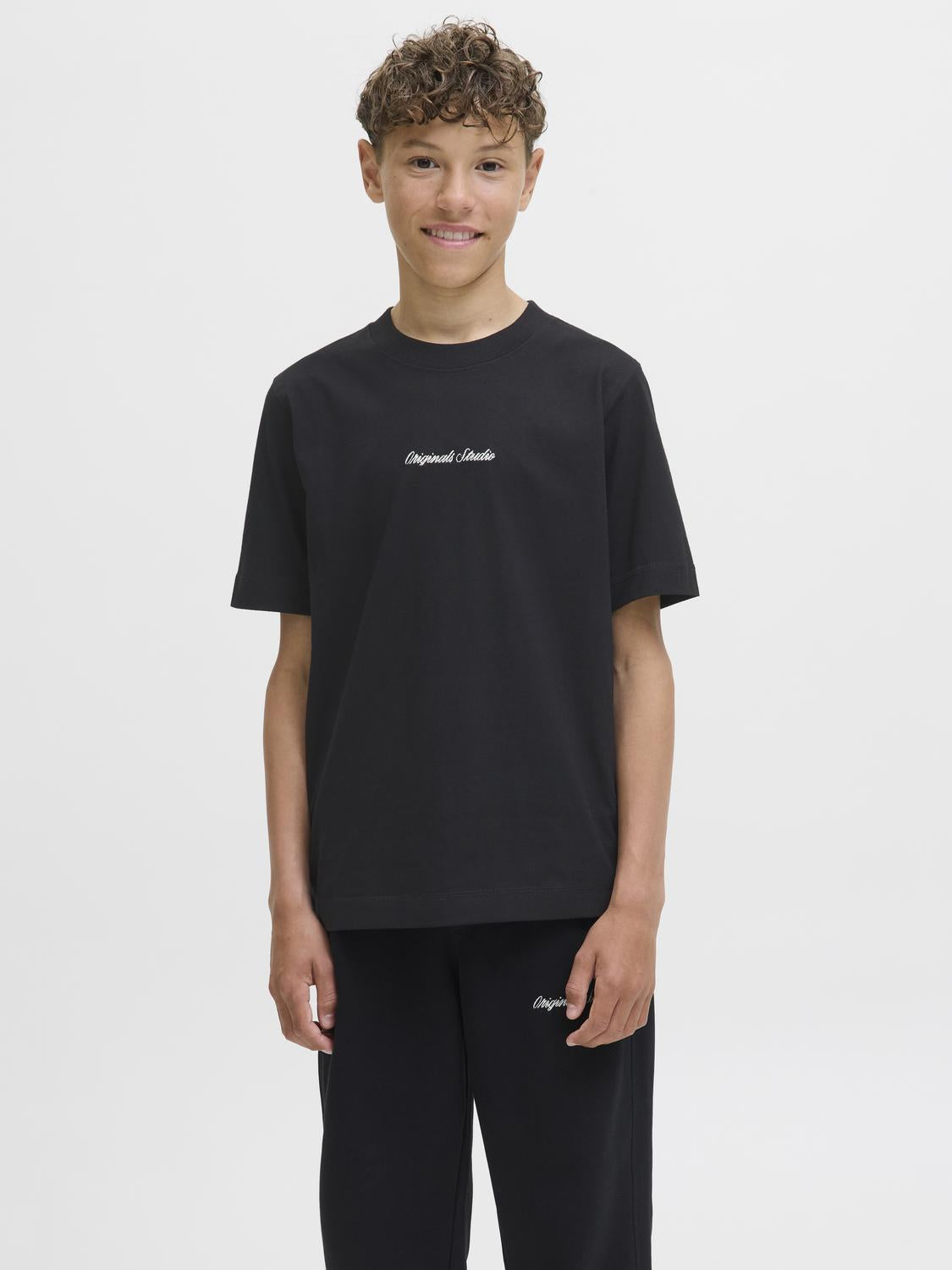 Jornorrebro Emb Tee-T-shirt-JACK&JONES JUNIOR-Aandahls