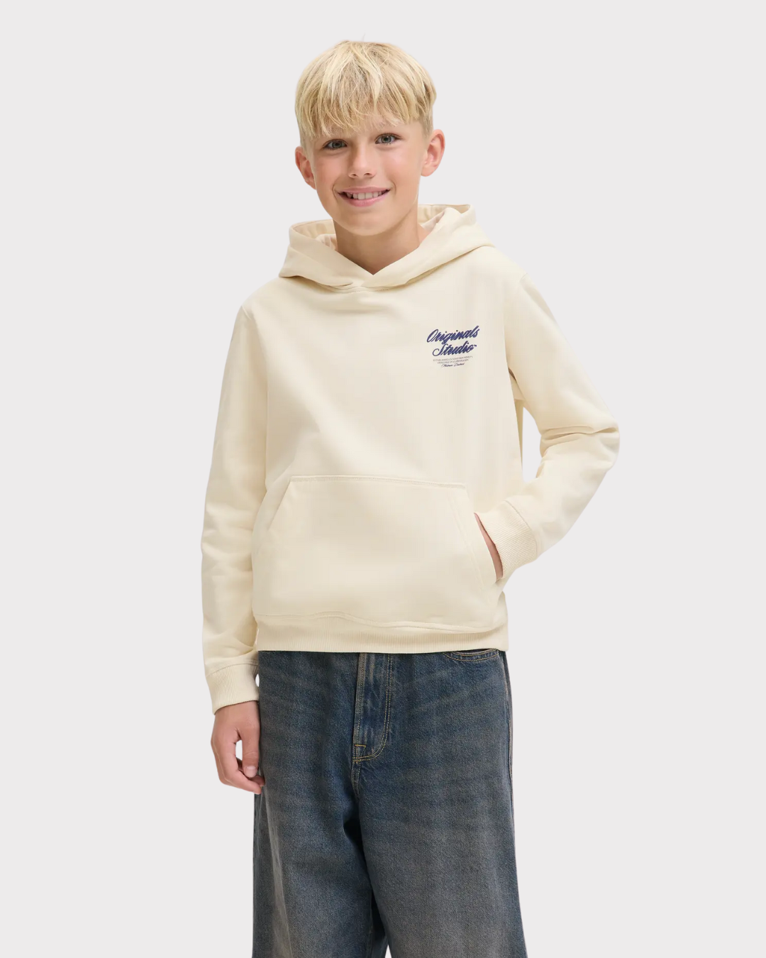Jornorrebro Typo Sweat Hood-Genser-JACK&JONES JUNIOR-Aandahls