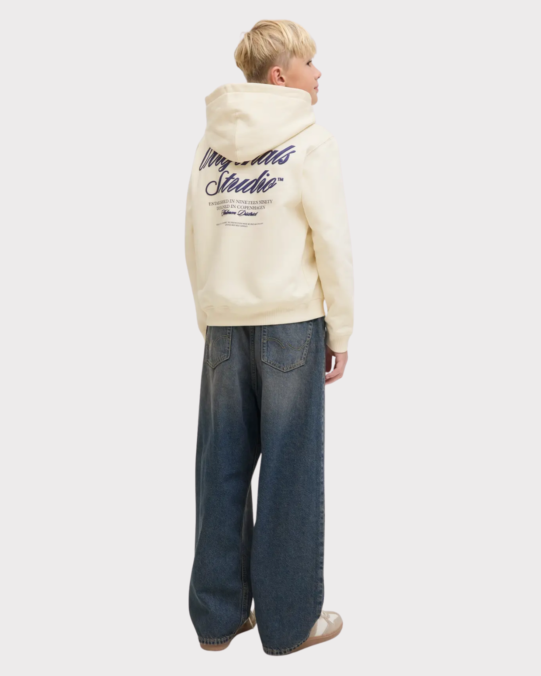 Jornorrebro Typo Sweat Hood-Genser-JACK&JONES JUNIOR-Aandahls