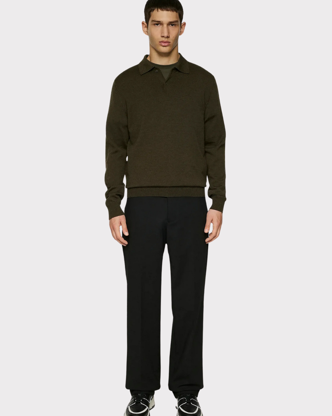 Kai knitted merino polo-Genser-J.Lindeberg-Aandahls