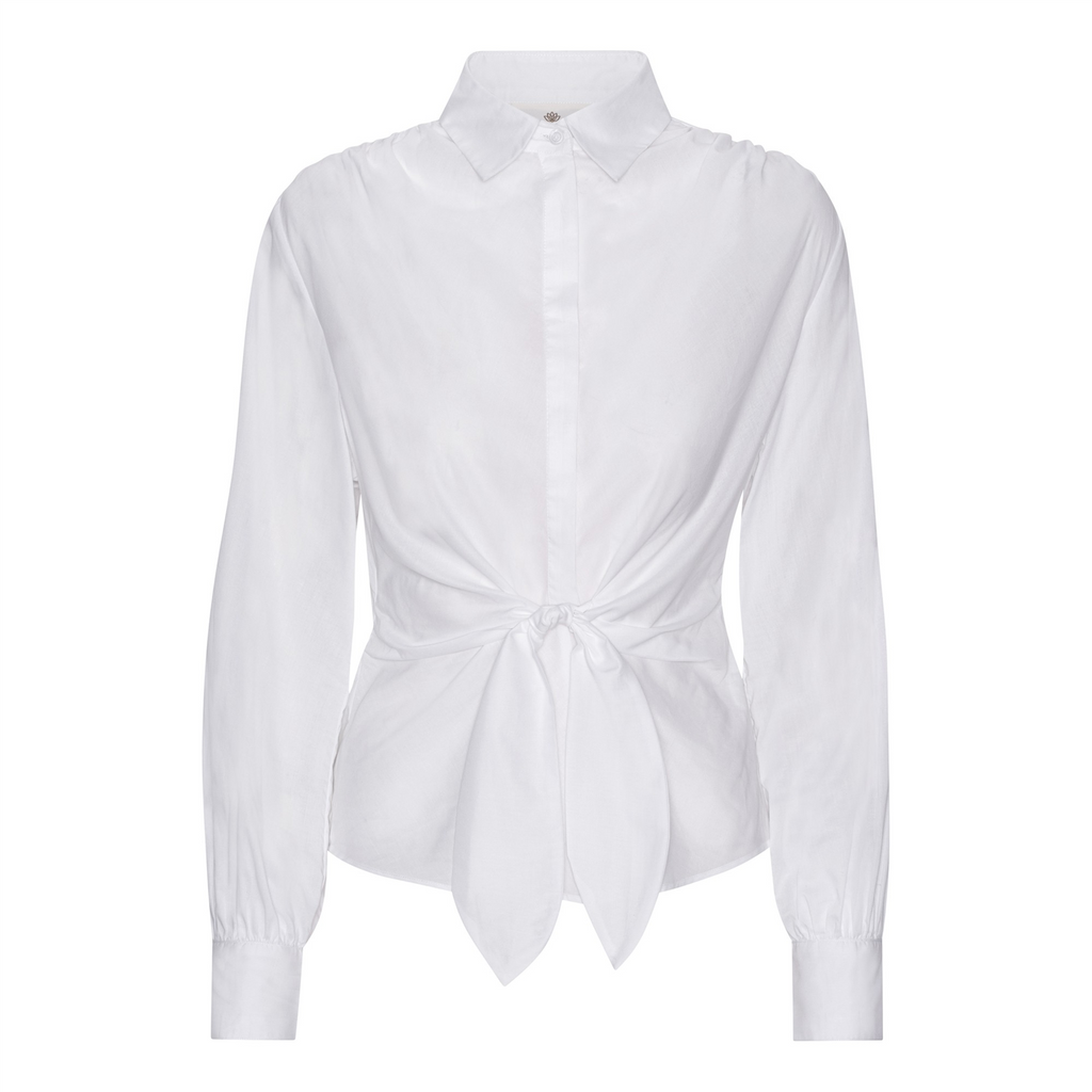 Karmamia Lee Shirt White Poplin-Topp-Karmamia-Aandahls