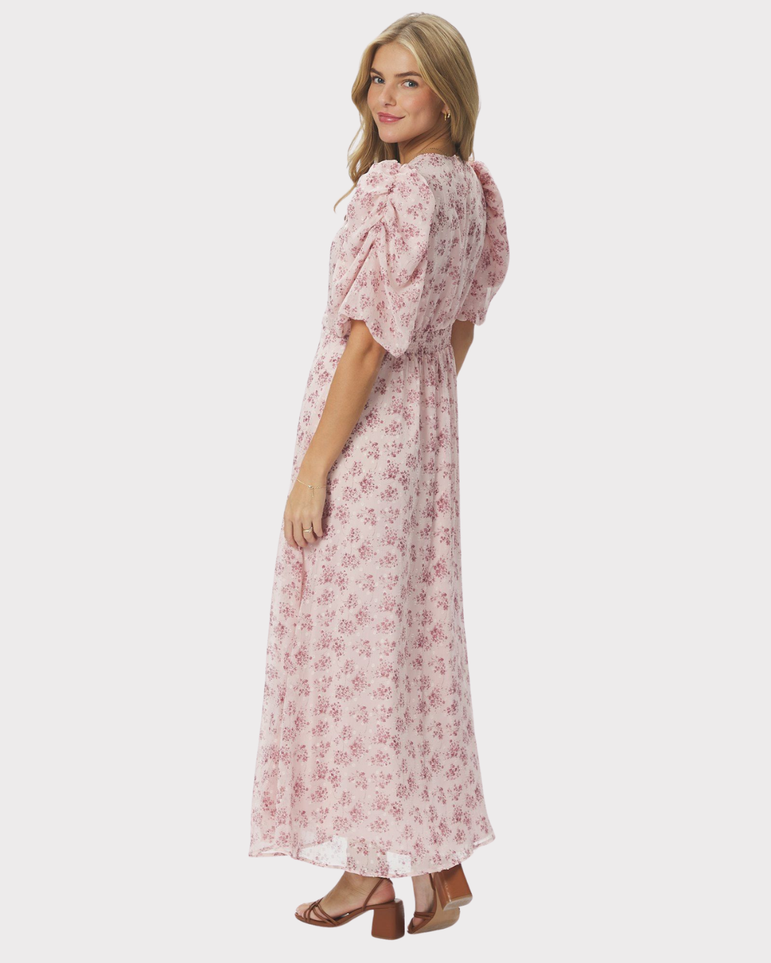 Kikka Chiffon Flower Dress-Kjole-Neo Noir-Aandahls