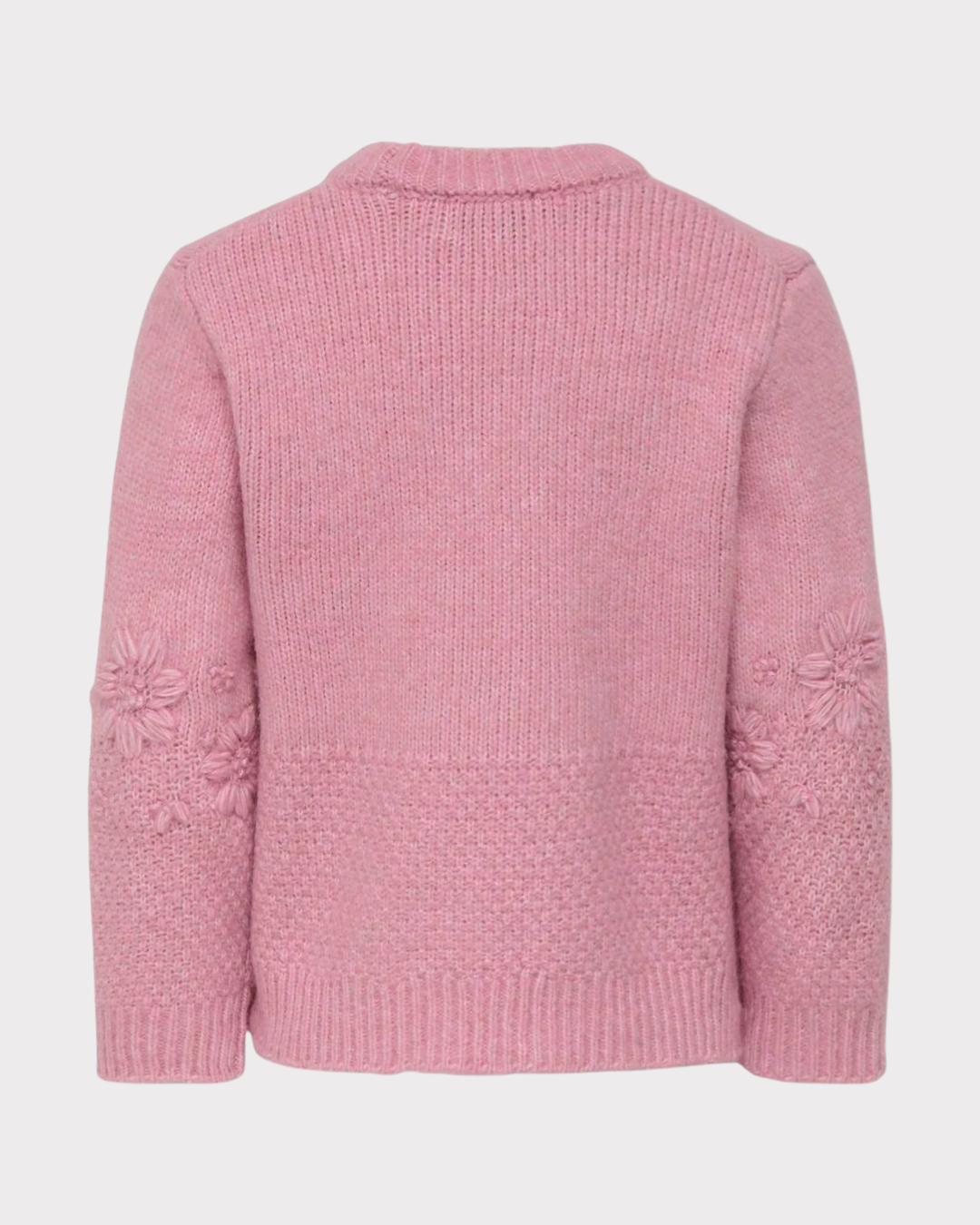 Kmgtanya Life Ls Flower Emb Knt-Genser-Kids Only-Aandahls