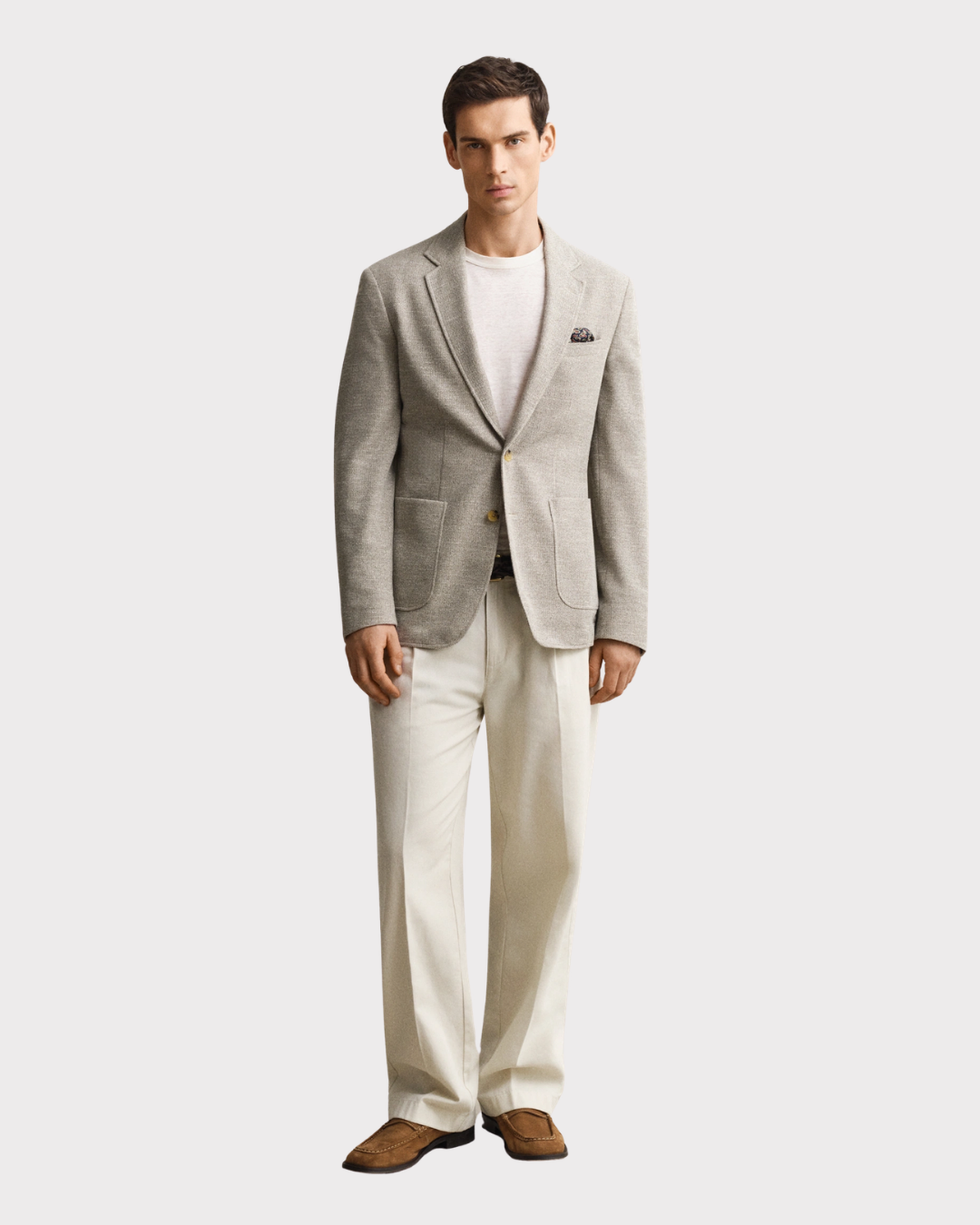 Knit Jersey Blazer-Blazer-Gant-Aandahls