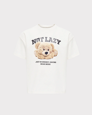 Kogbillie Ss Loose Teddy Top Jrs Noos-T-shirt-Kids Only-Aandahls