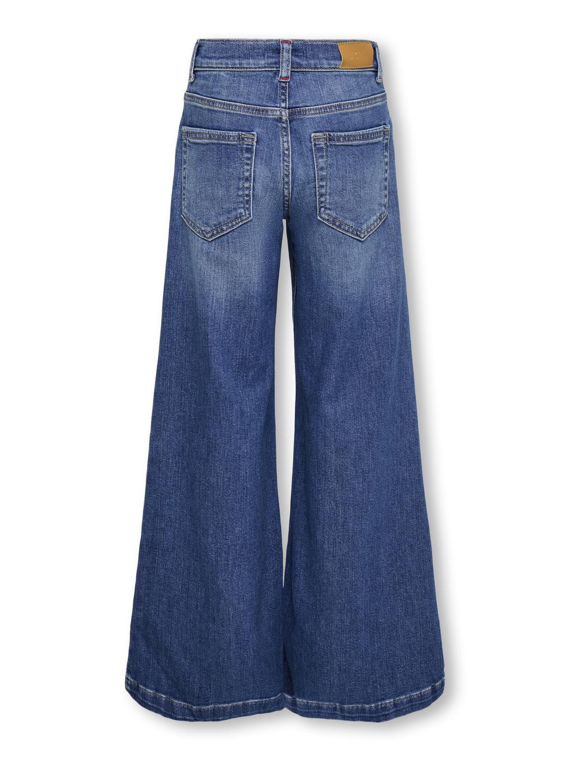 Kogcalifornia MW Wide Flared DNM REA-Jeans-KIDS ONLY GIRL-Aandahls