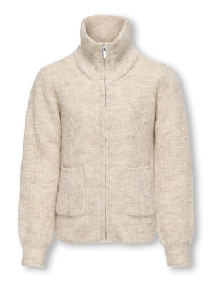 Kogfridi life LS zip cardigan knt-Cardigan-KIDS ONLY GIRL-Aandahls