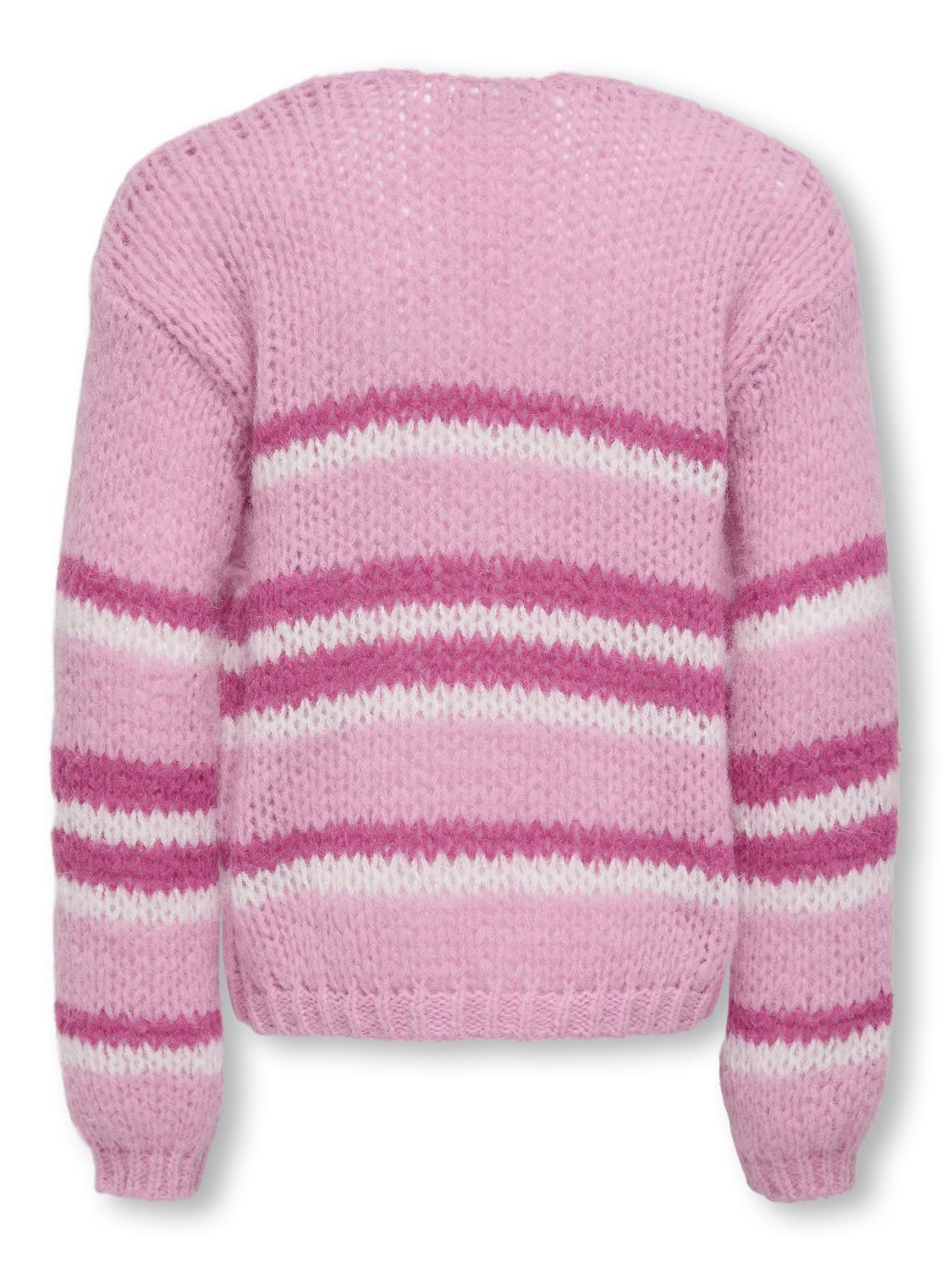 Kognordic life ls stripe cardigan-Genser-KIDS ONLY GIRL-Aandahls