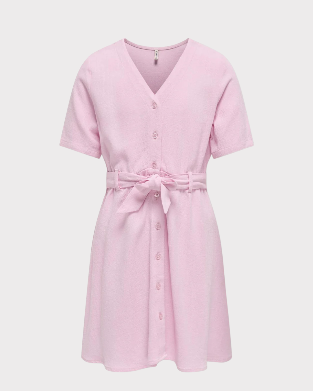 Kogsiesta S/s Linen Blend Belt Dress Pnt-Kjole-Kids Only-Aandahls