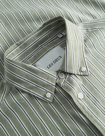 Kolton Herringbone Poplin Shirt-Skjorte-Les Deux-Aandahls