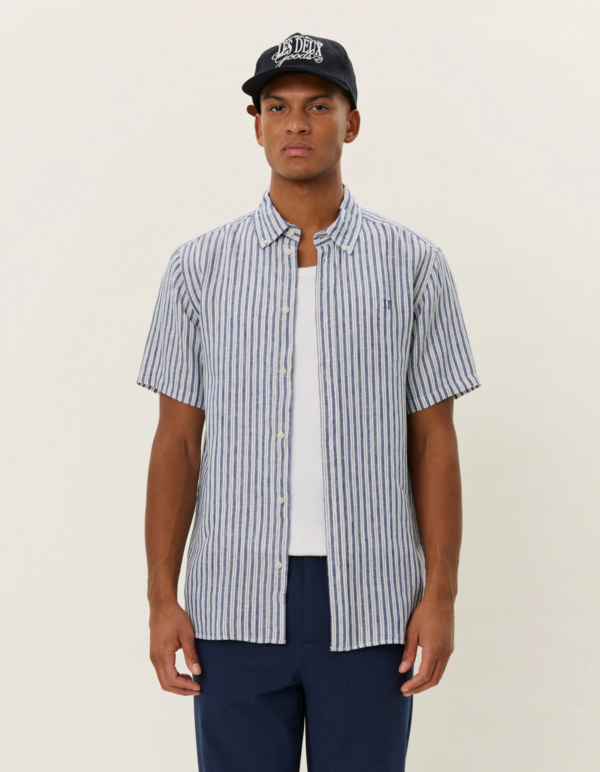 Kris Linen SS Shirt-Skjorte-Les Deux-Aandahls