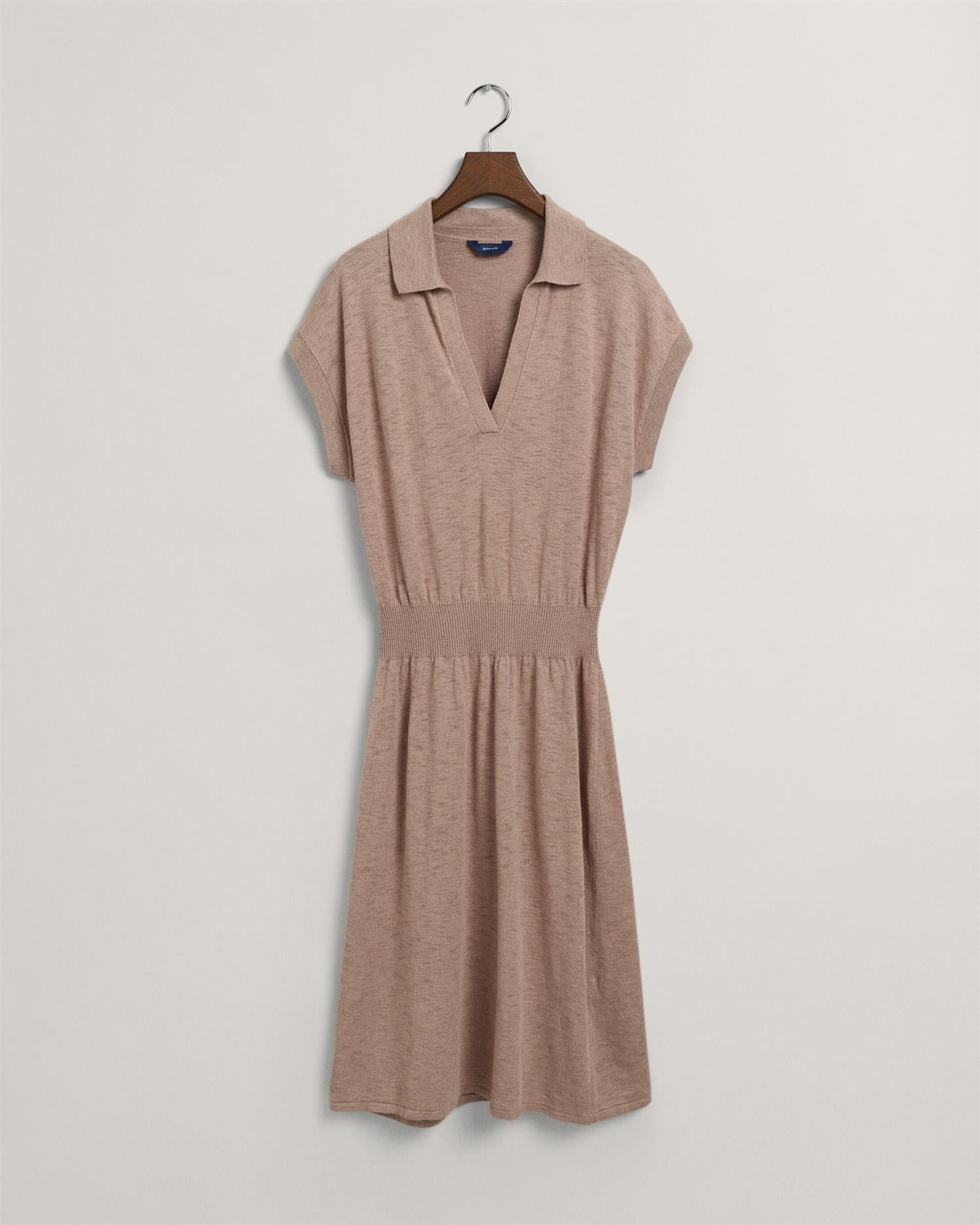 LINEN-BLEND COLLAR DRESS-Kjole-Gant-Aandahls