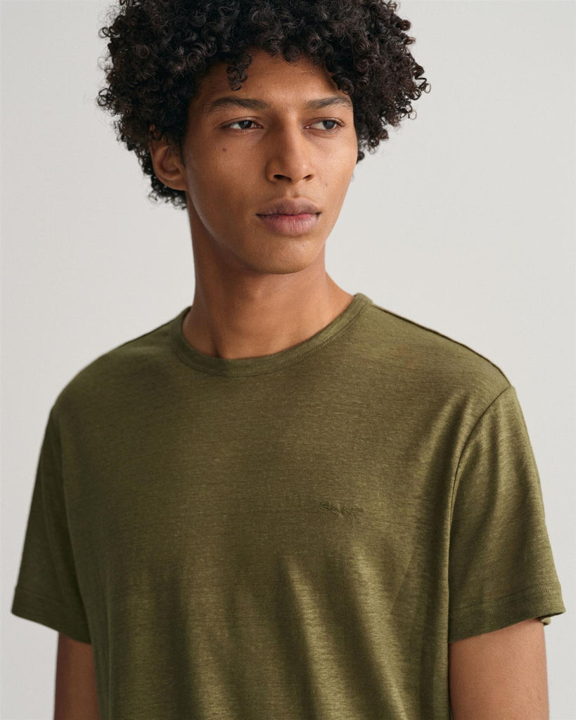 LINEN REGULAR T-SHIRT-Sweat-Gant-Aandahls