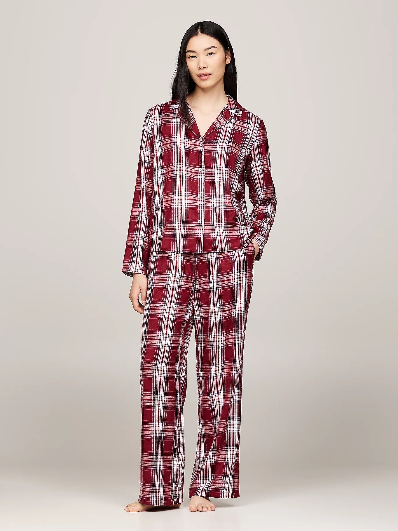 LS flnl shirt pj set-Nattøy-Tommy Hilfiger-Aandahls
