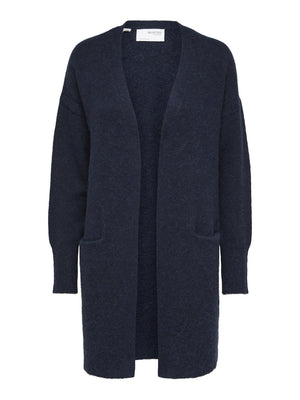 SLFLULU NEW LS KNIT LONG CARDIGAN B NOOS-Genser-Selected-Aandahls