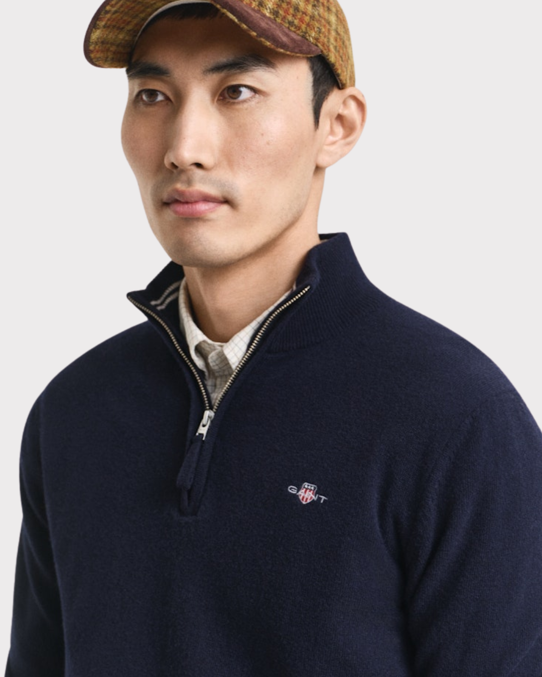 Lammeullsgenser Med Half-Zip-Genser-Gant-Aandahls